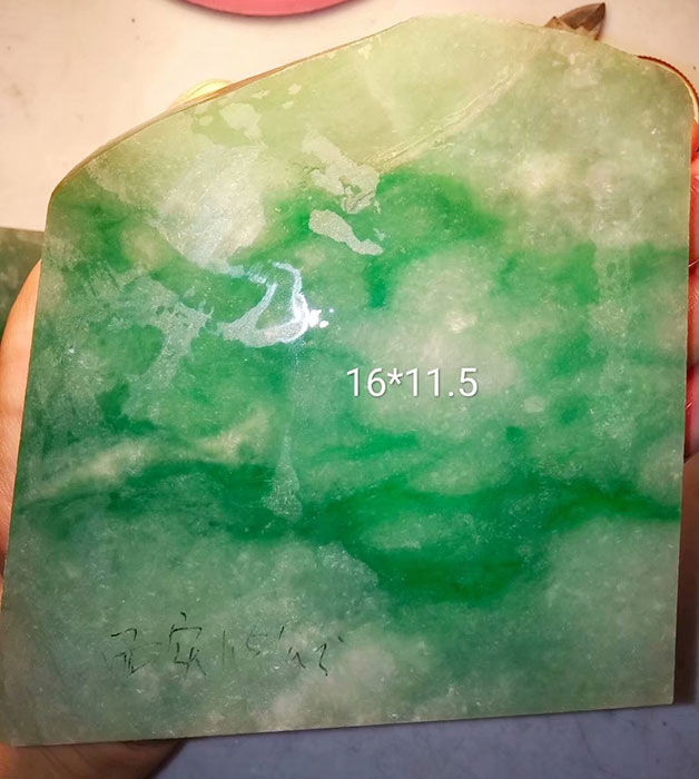 翡翠切割樣品效果
