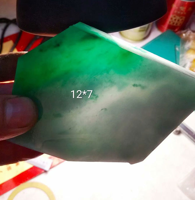 翡翠切割樣品效果