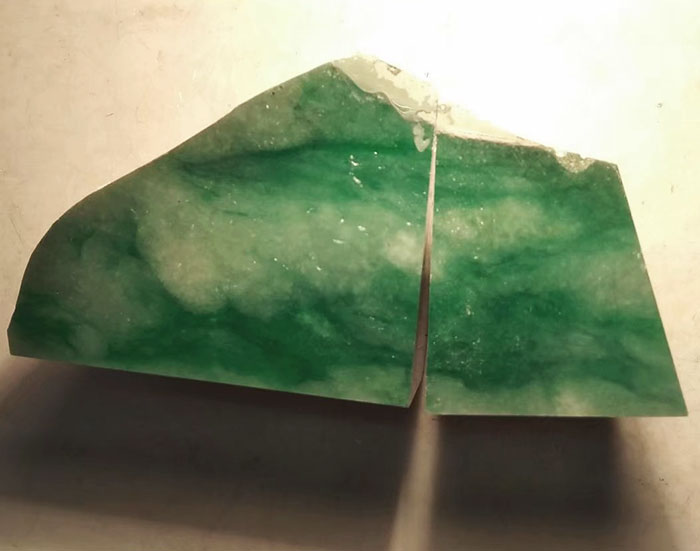 翡翠切割樣品效果