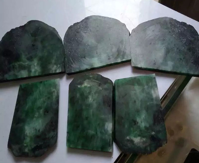 翡翠切割樣品效果