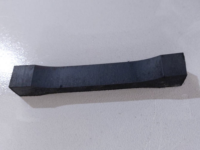 橡膠切割效果，斷面