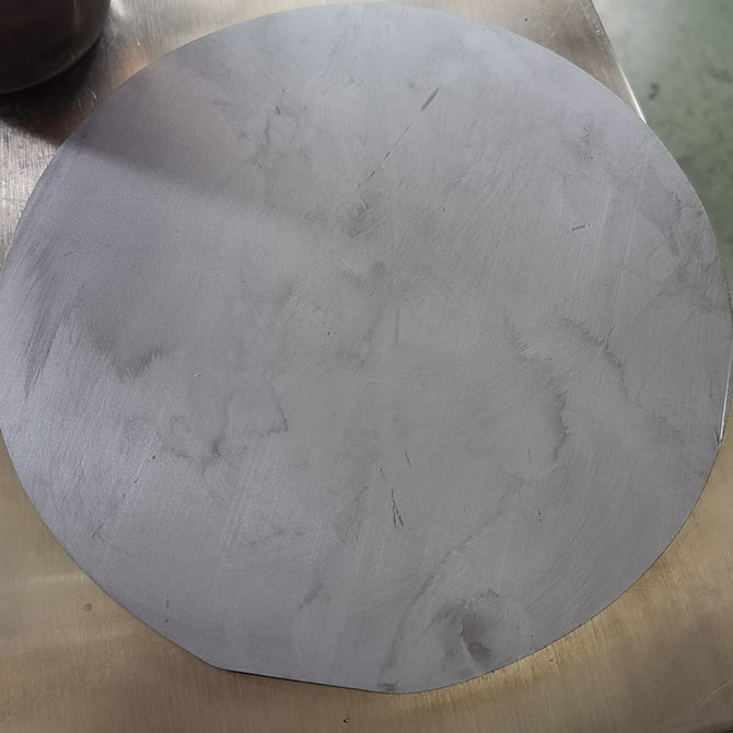 加工實例/客戶φ200mm單晶硅14~15分鐘切一片效果