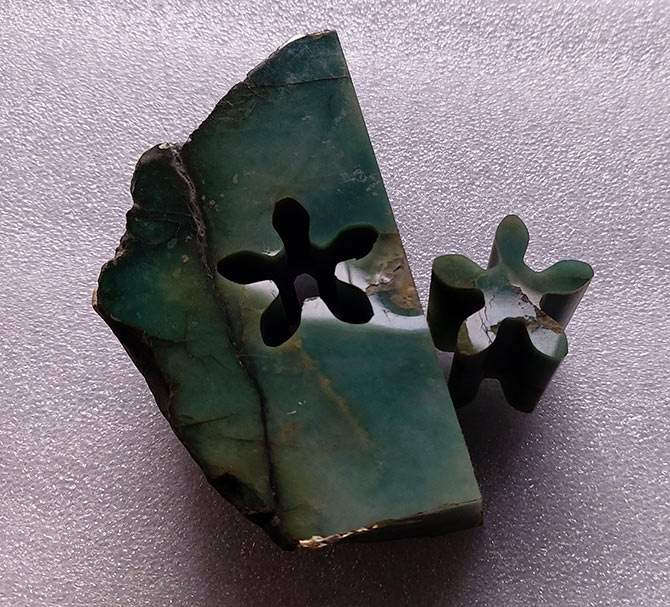 翡翠切樣，翡翠切割設備，翡翠線切割機，今科技術(shù)